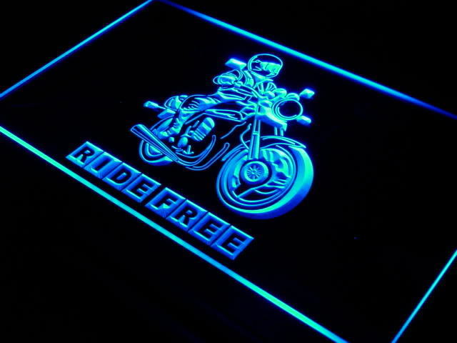 Ride Free Motorcycle LED Sign